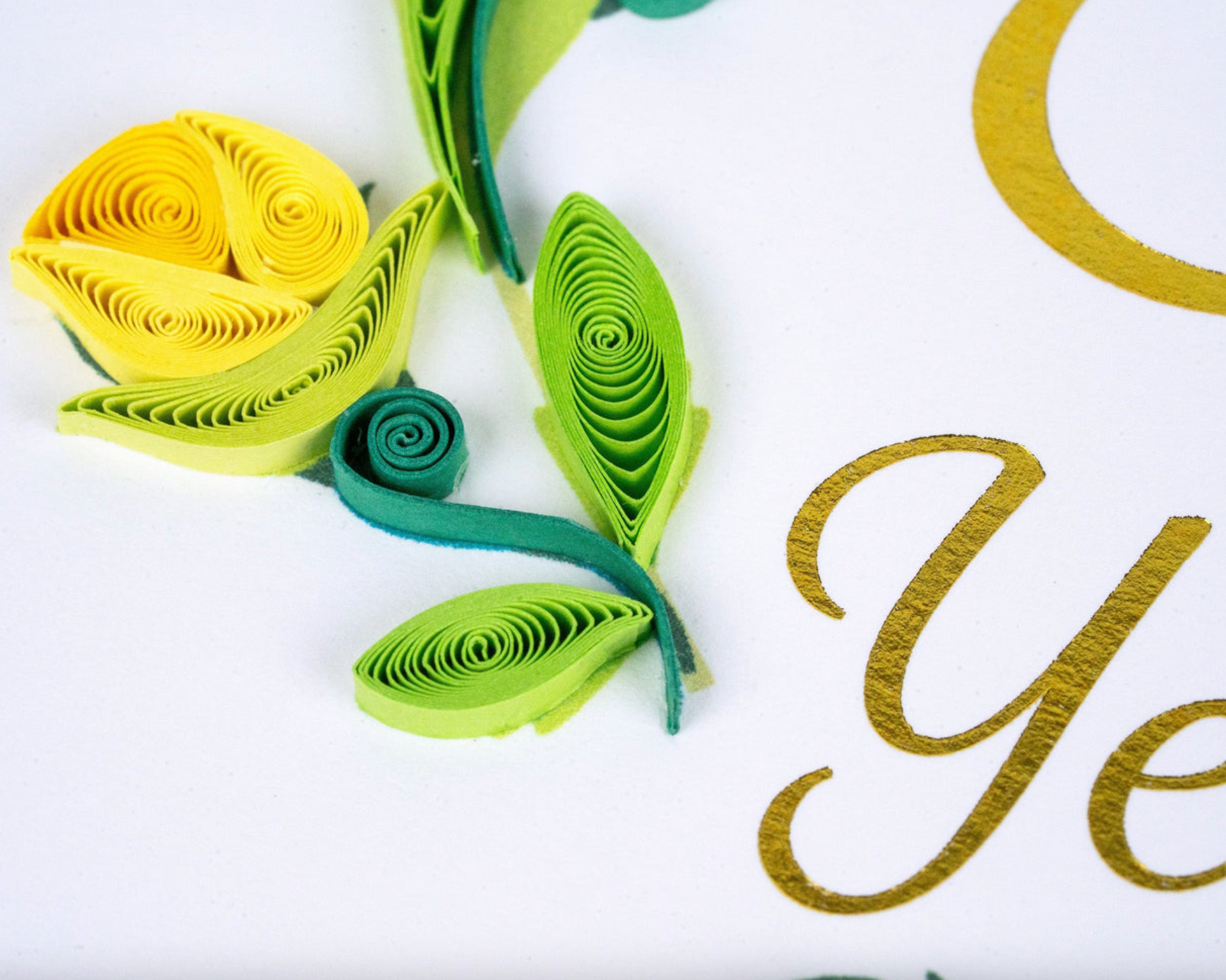 50th Golden Wedding Anniversary Quilling Card