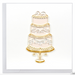 Elegant Wedding Cake Blank Quilled Greeting Card