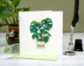 Monstera Plant Blank Quilled Greeting Card