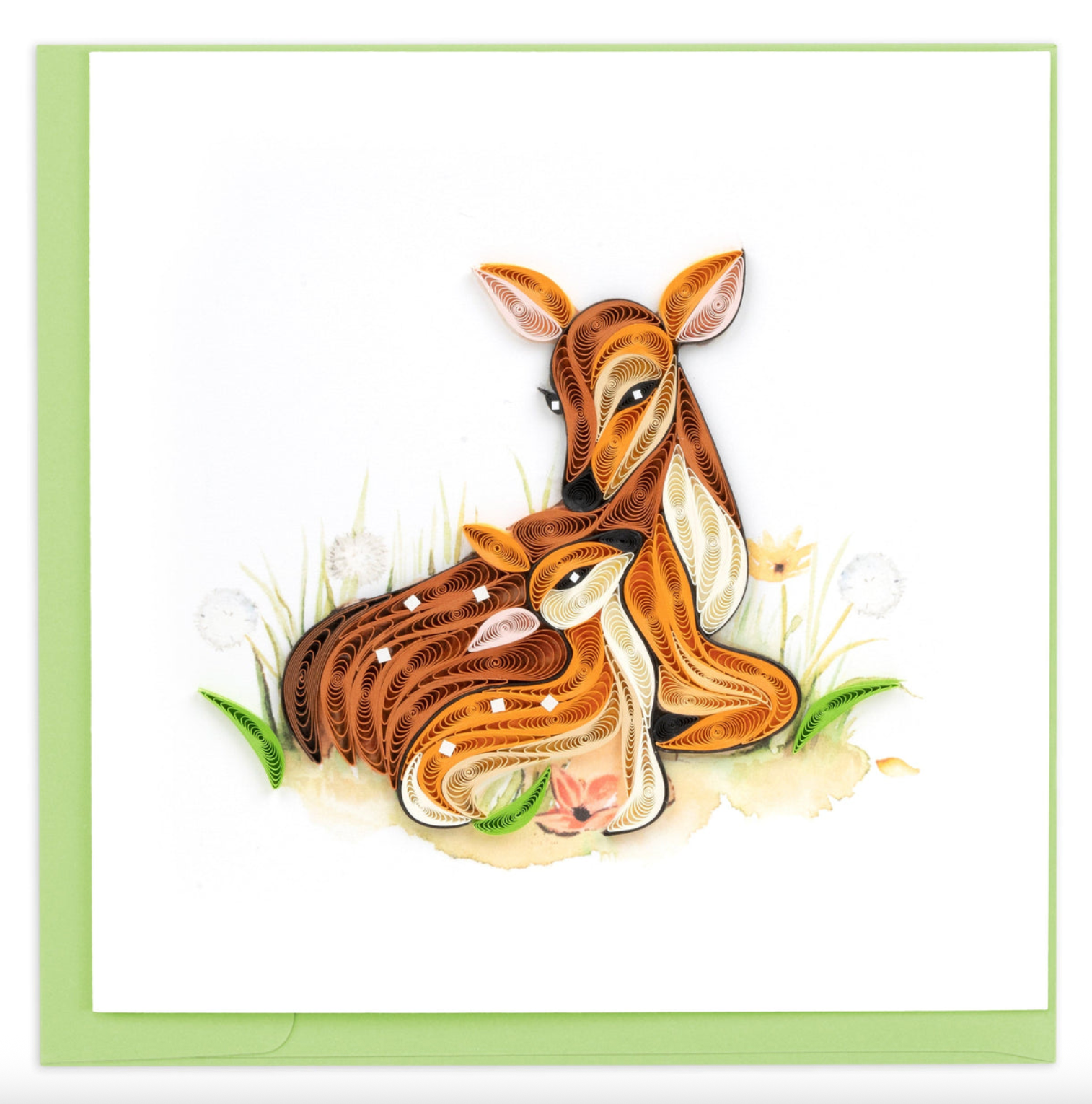 Doe and Fawn Blank Quilling Card
