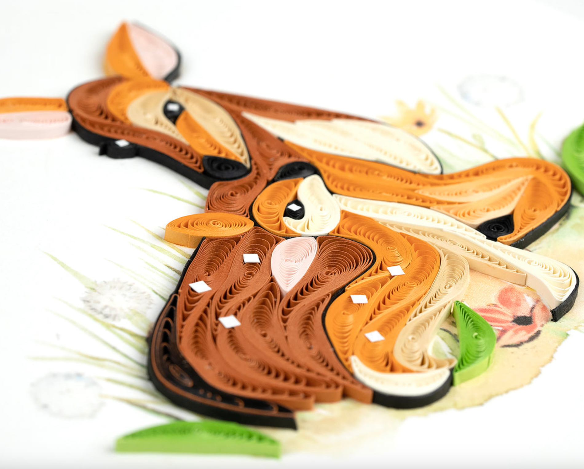 Doe and Fawn Blank Quilling Card