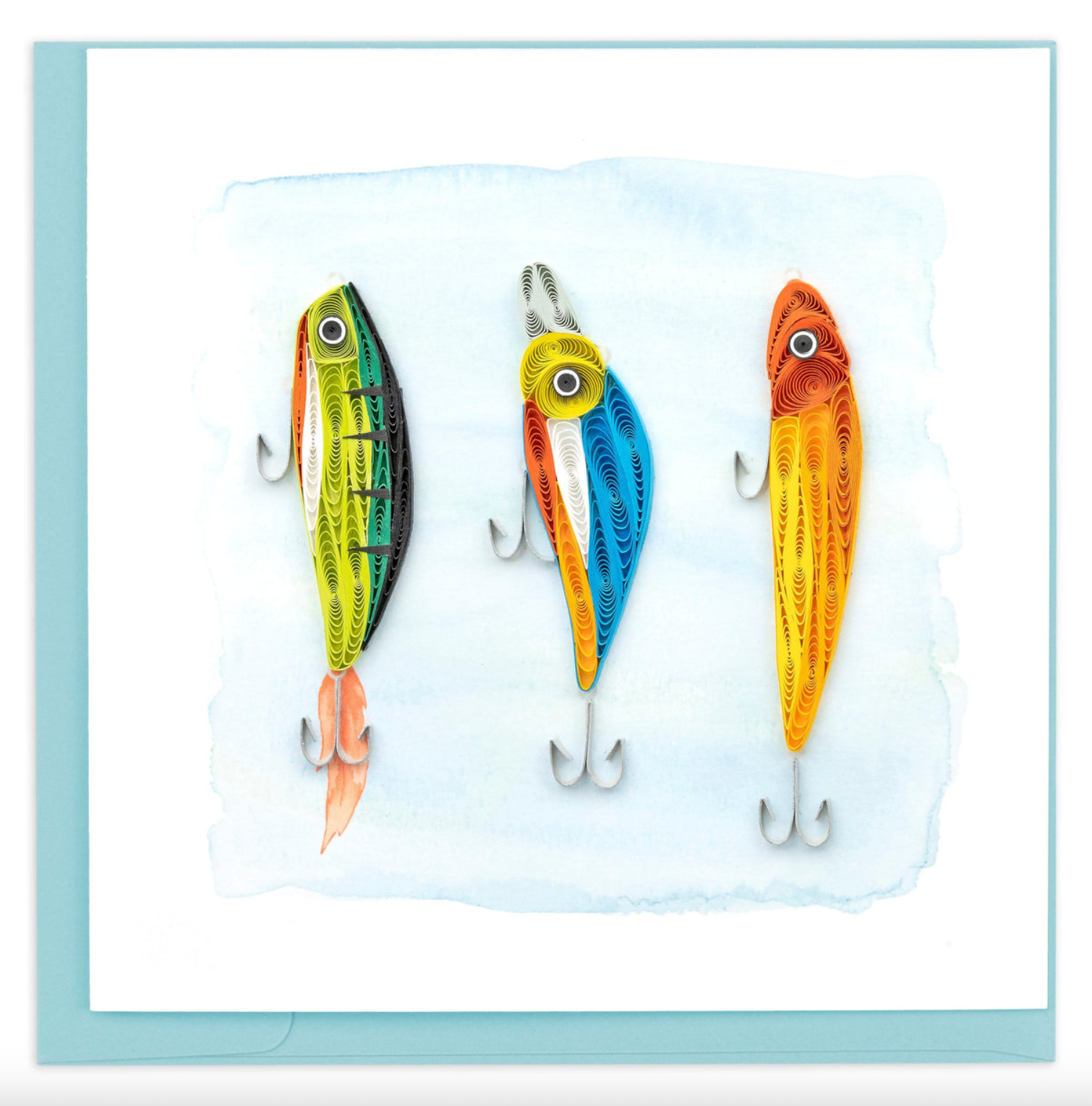 Fishing Lures Blank Quilling Card