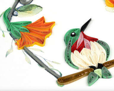 Hummingbird Swing Blank Quilling Card