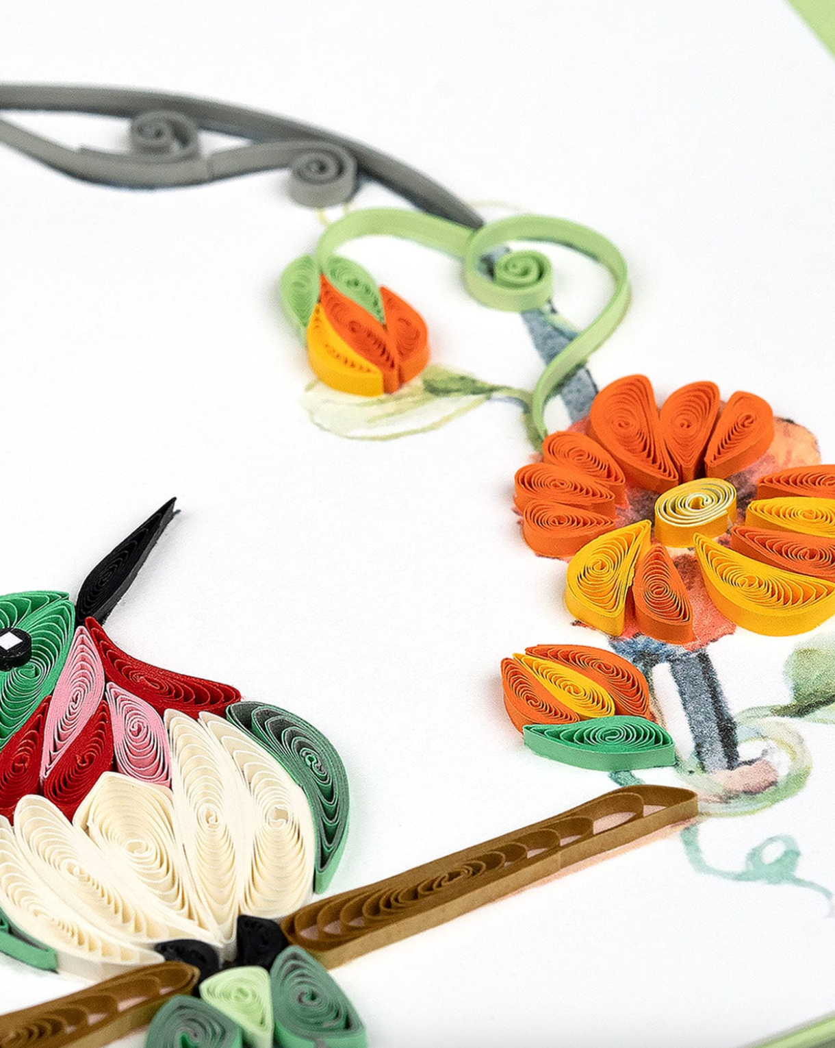 Hummingbird Swing Blank Quilling Card