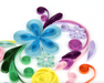 Floral Rainbow Heart Blank Quilling Card