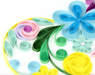 Floral Rainbow Heart Blank Quilling Card