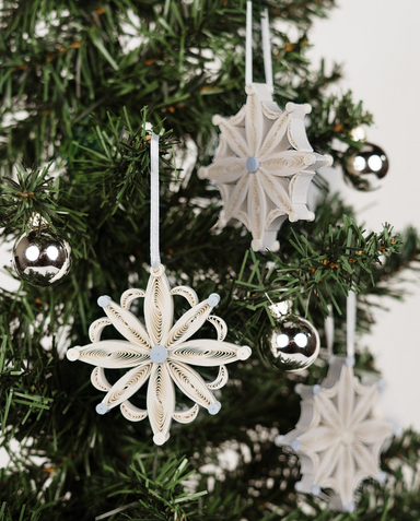 Quilled Snowflake Ornaments Box Set