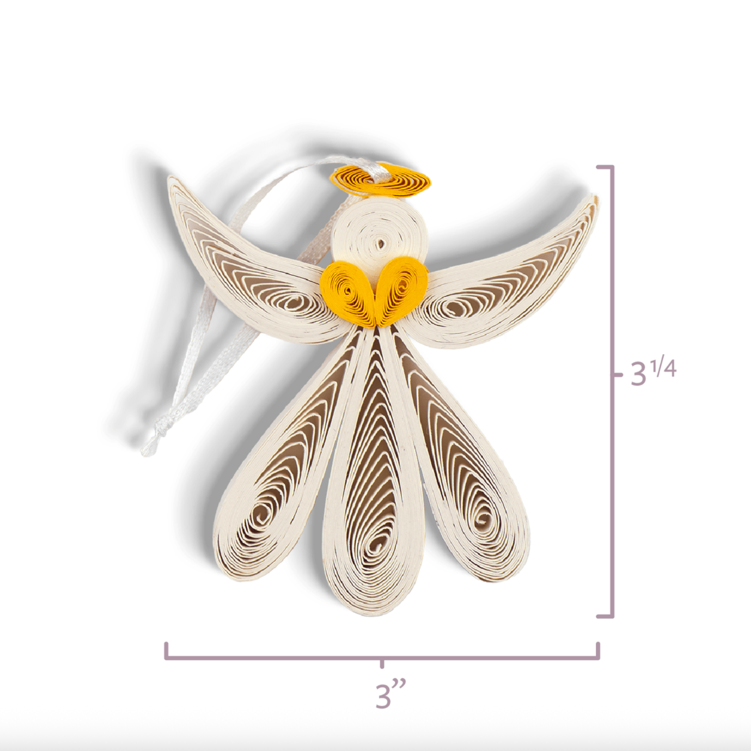 Angel Quilling Ornaments Box Set of 3