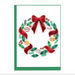 Holiday Wreath with Ornaments Quilling Card Gift Enclosure