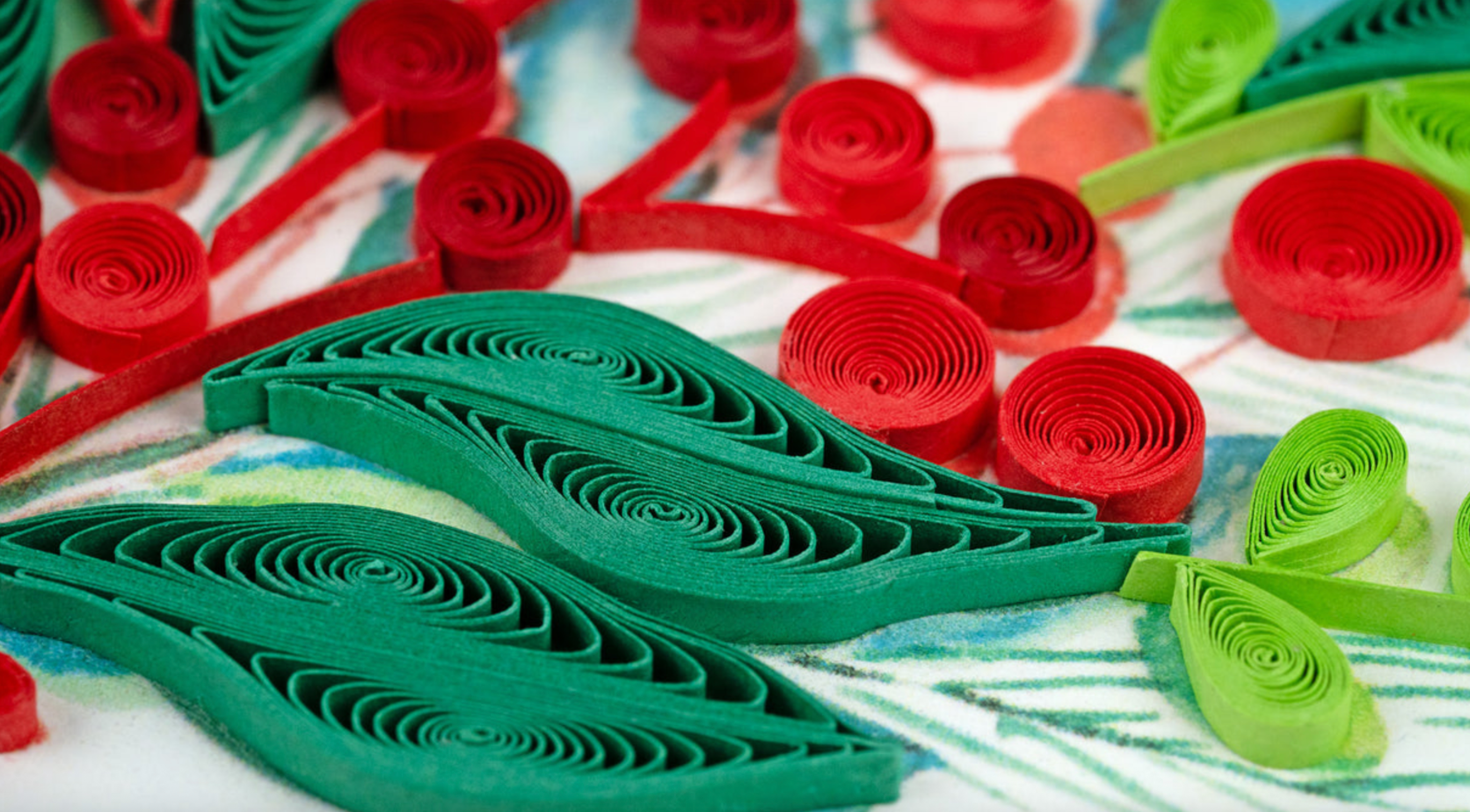 Happy Holidays Holly Berry Bunch Blank Quilling Greeting Card