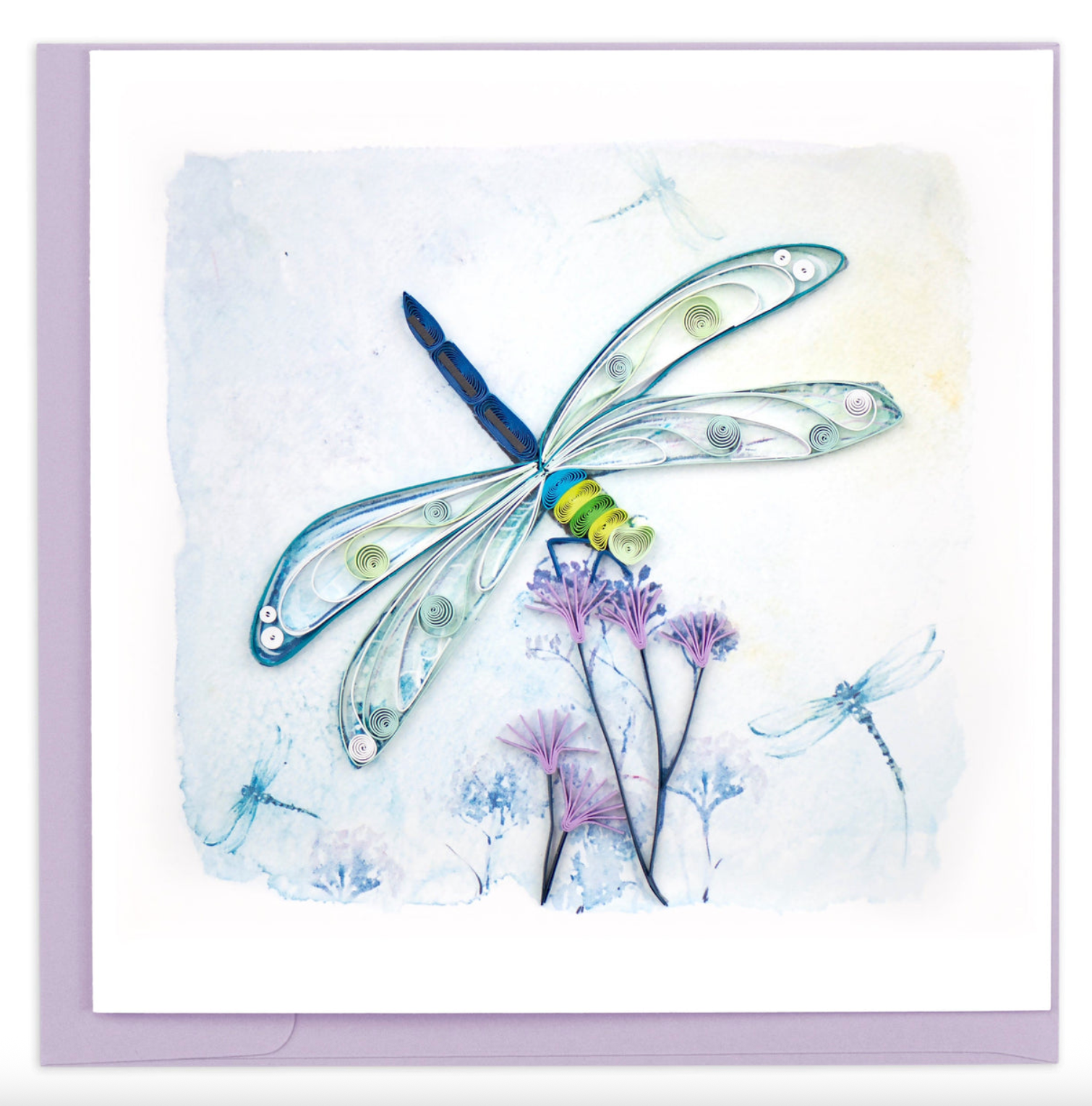 Emperor Dragonfly Blank Quilling Card