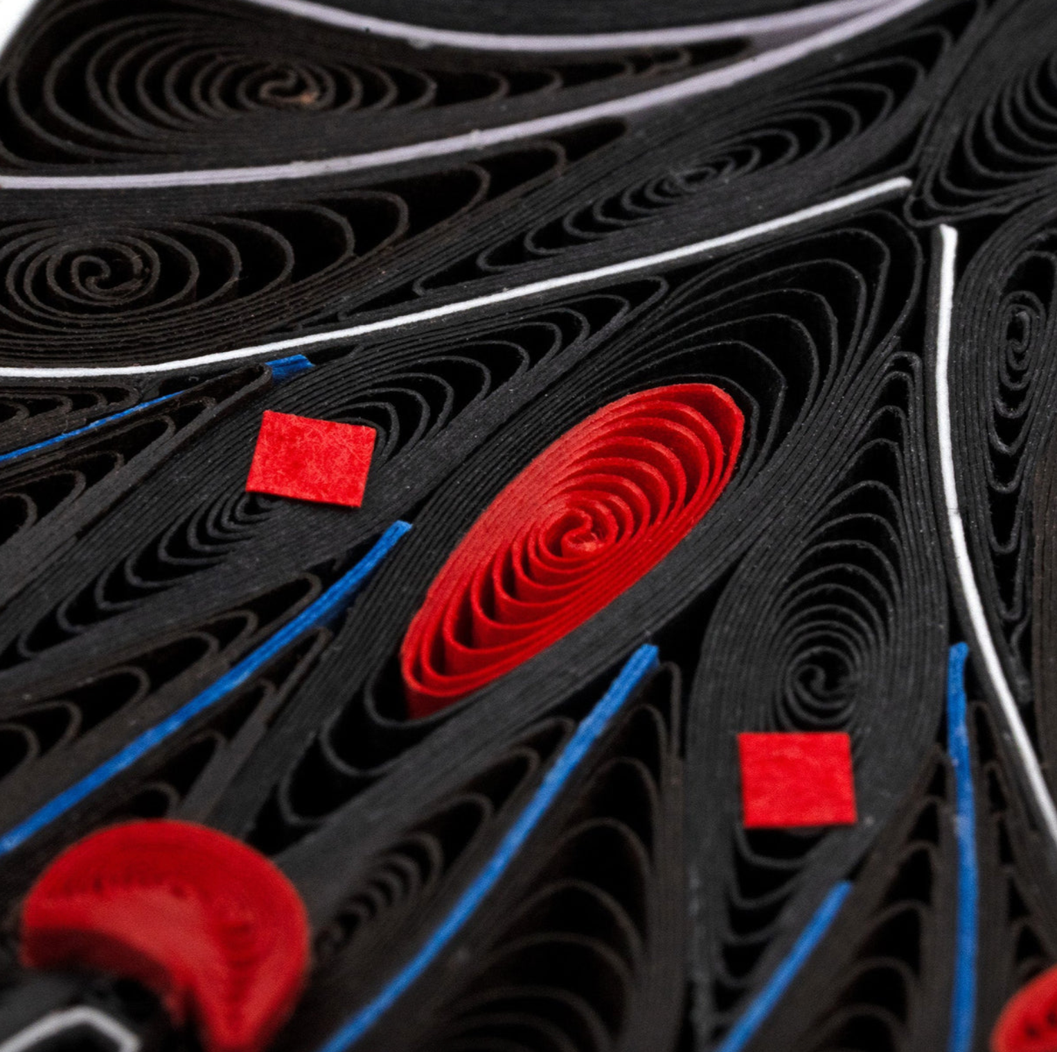 Butterfly on Bamboo Blank Quilled Greeting Card