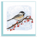 Winter Chickadee Blank Quilling Card