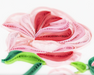 Long Stem Pink Roses Blank Quilling Card