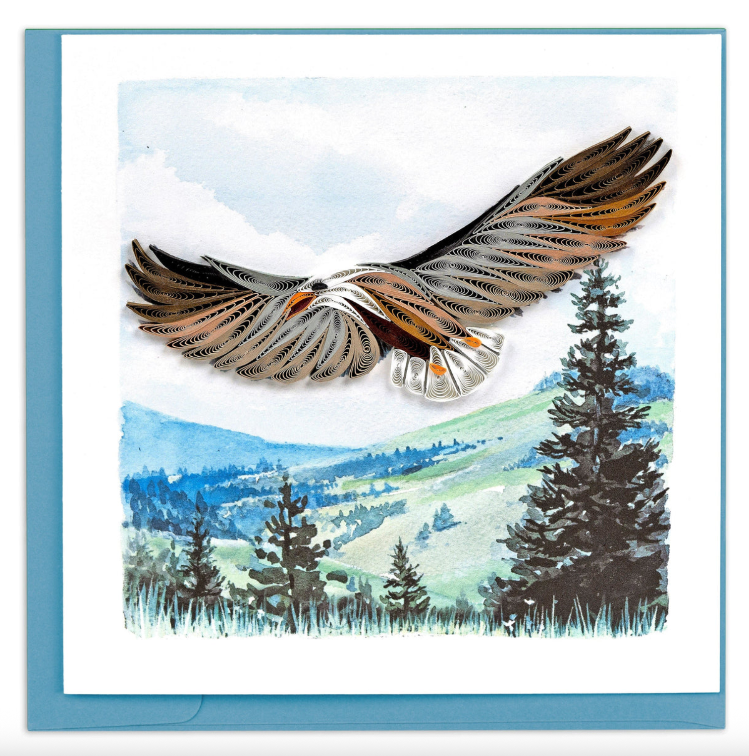 Soaring Eagle Blank Quilling Card