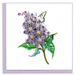 Lilac Flowers Blank Quilling Card