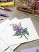 Lilac Flowers Blank Quilling Card