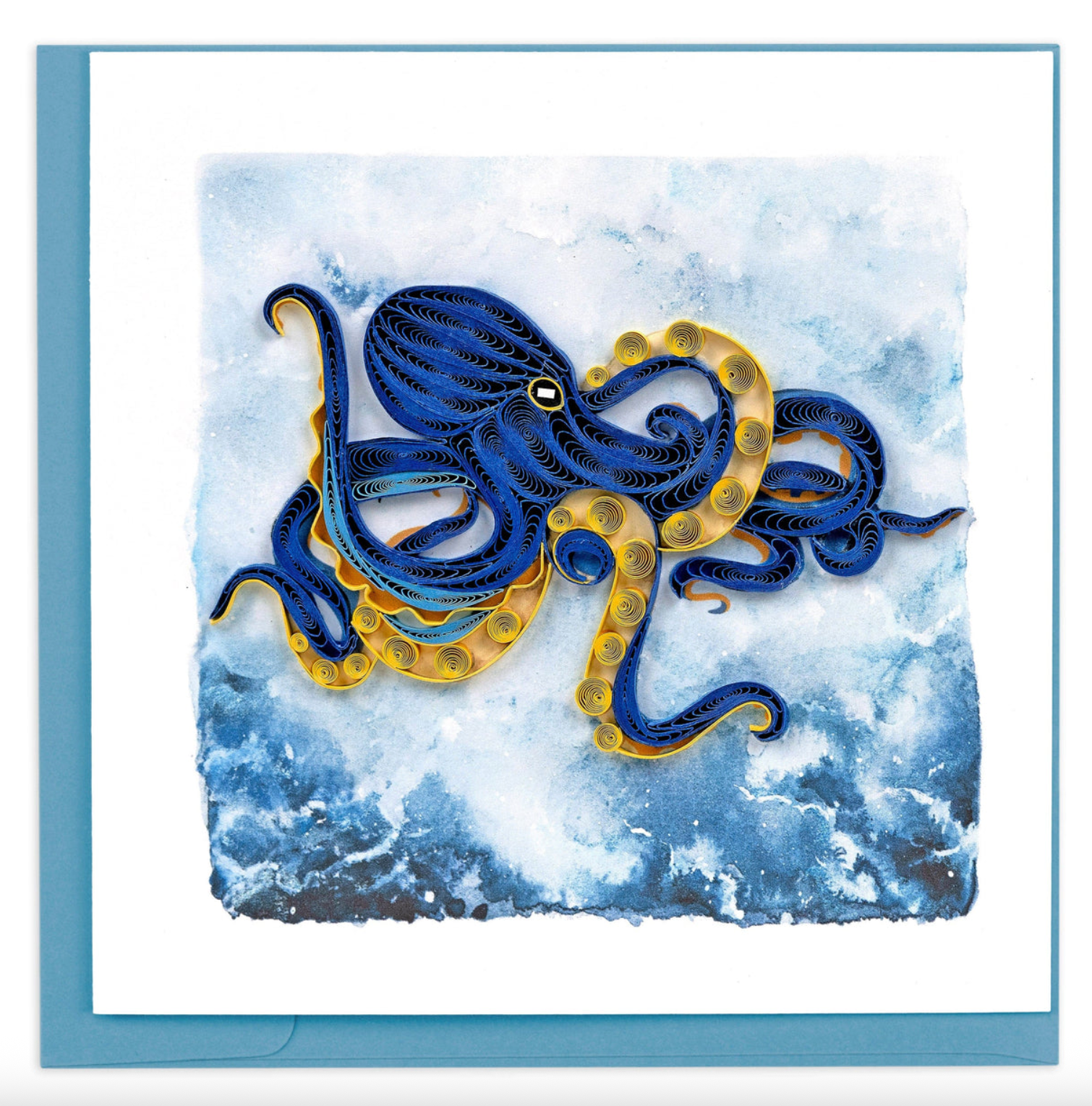 Deep Sea Octopus Blank Greeting Card