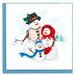 Snowman Family Quilling Card
