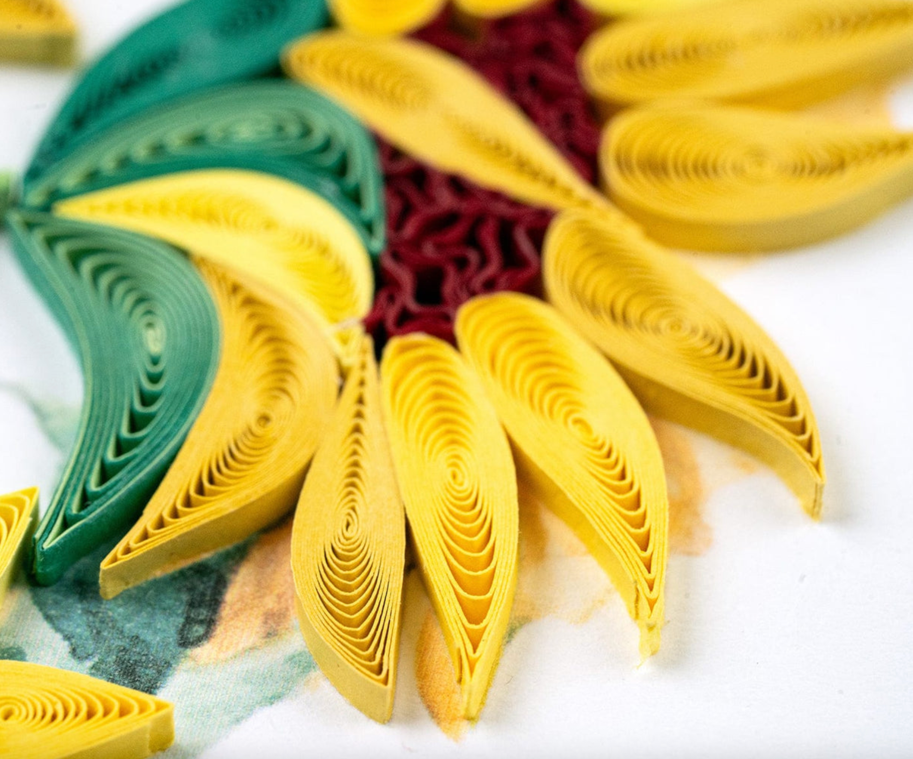 Wild Sunflowers Blank Quilling Card