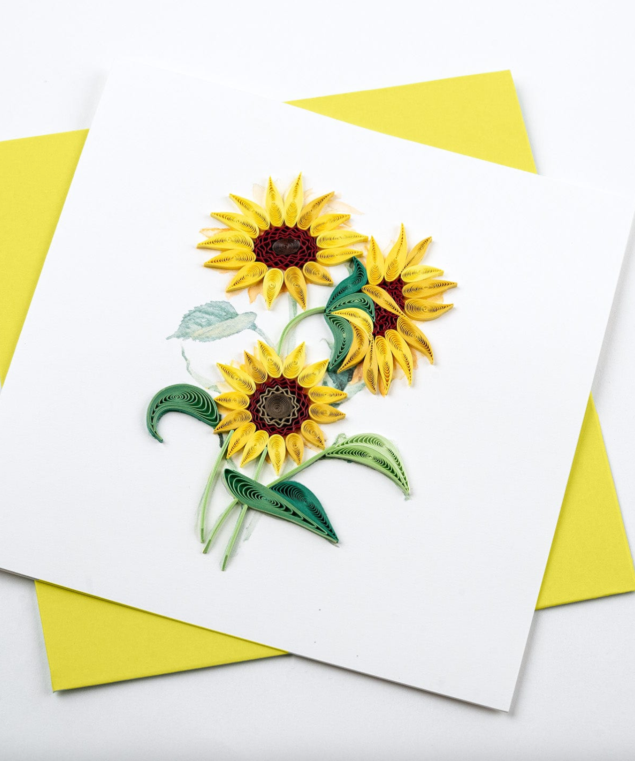 Wild Sunflowers Blank Quilling Card