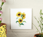 Wild Sunflowers Blank Quilling Card