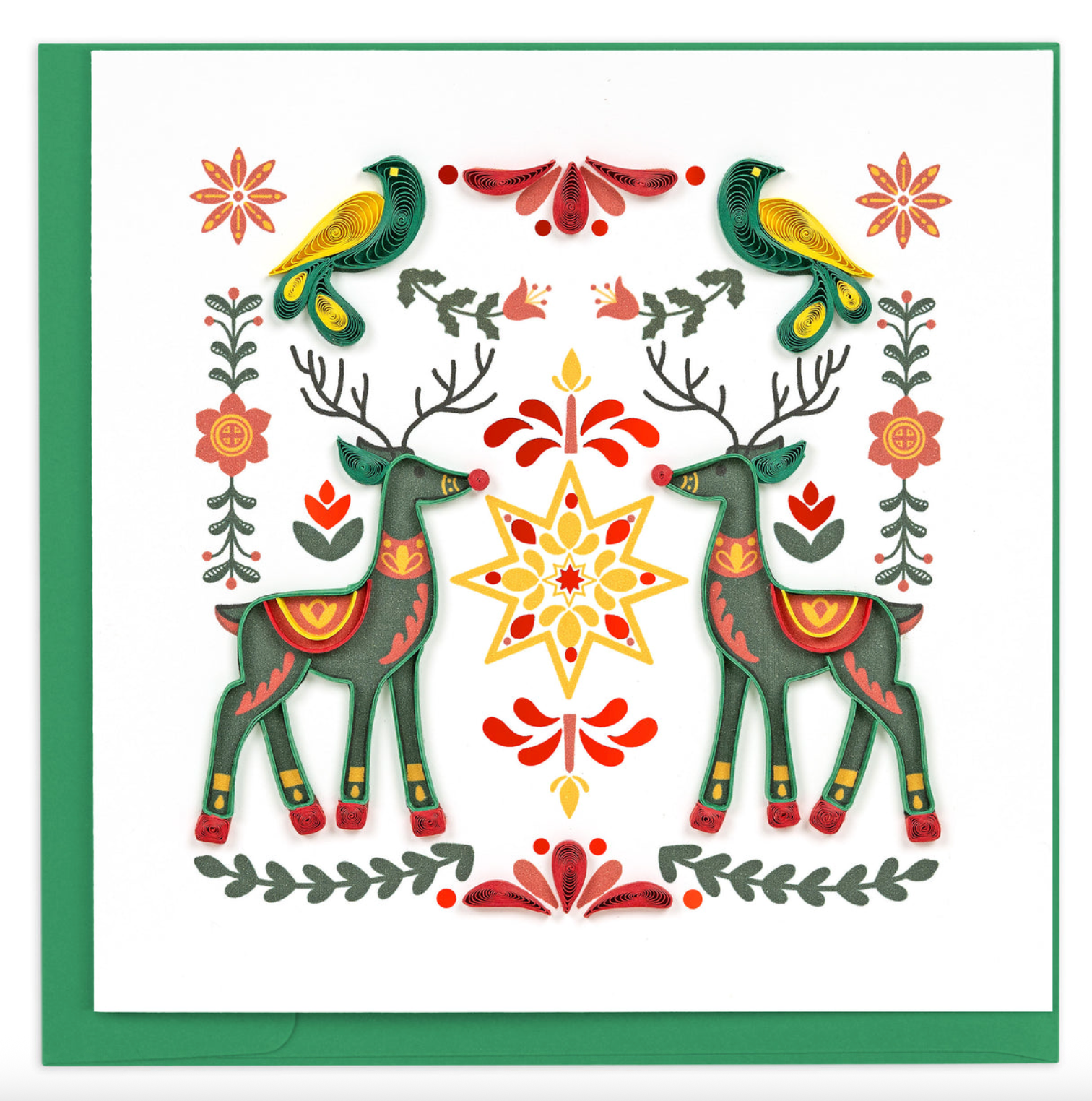 Scandinavian Christmas Blank Quilling Greeting Card