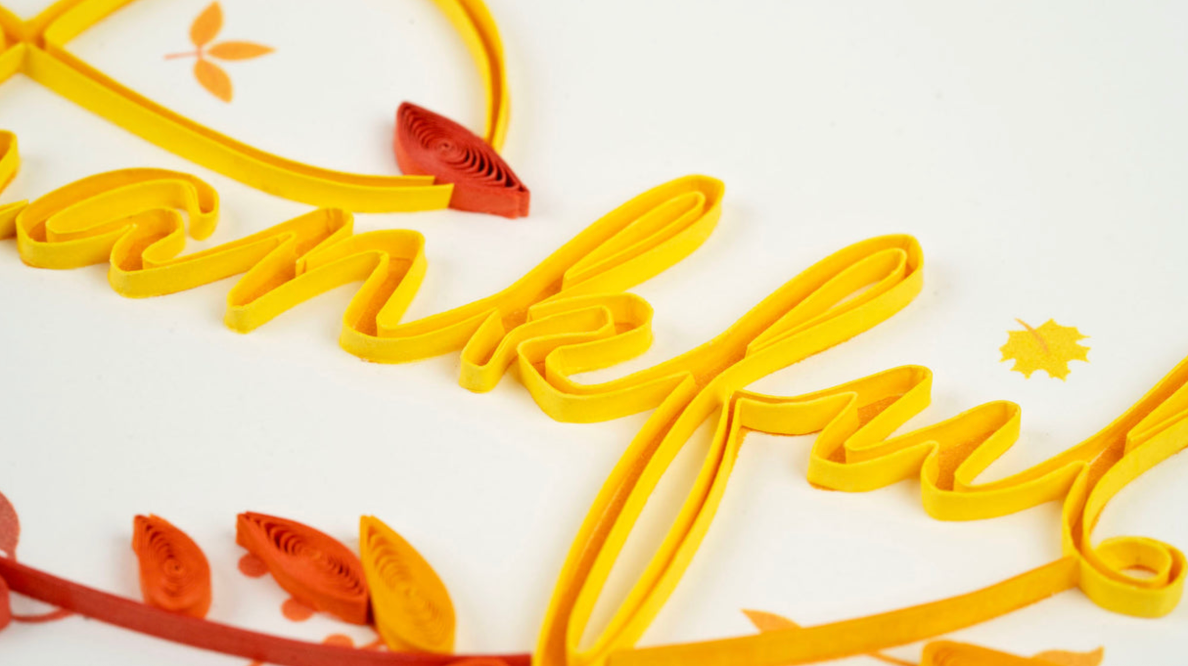 Thankful Blank Quilling Greeting Card