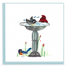 Bird Bath Blank Quilling Card