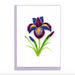 Iris Flower Blank Quilling Gift Enclosure
