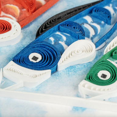 Koinobori Blank Quilled Greeting Card