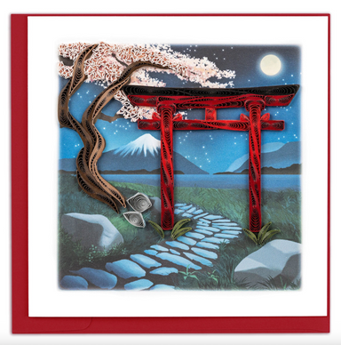 Torii Gate Blank Quilling Card