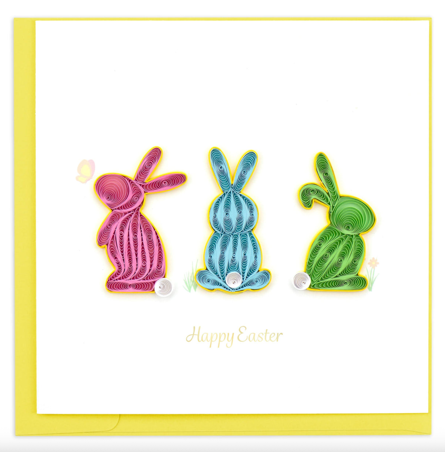 Easter Bunnies - Blank Quilling Card