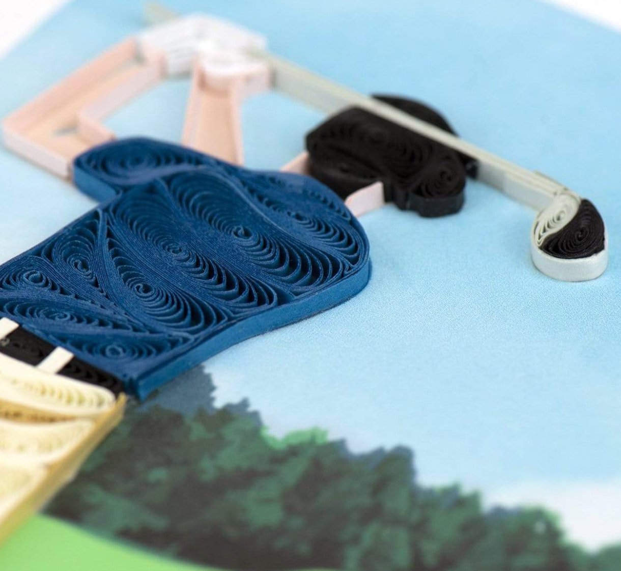 Golfer Blank Quilling Card