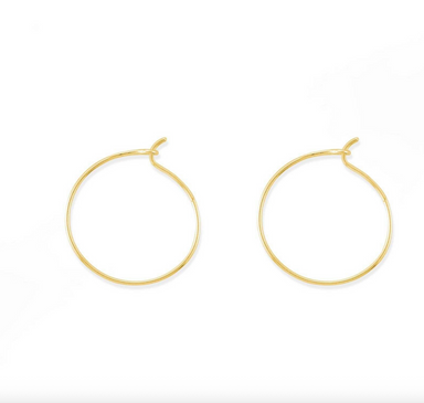 BOMA Gold Aiko Hoop Earrings - 0.8"