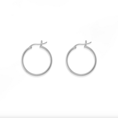 BOMA Sterling Silver Earrings - Hoop .8"