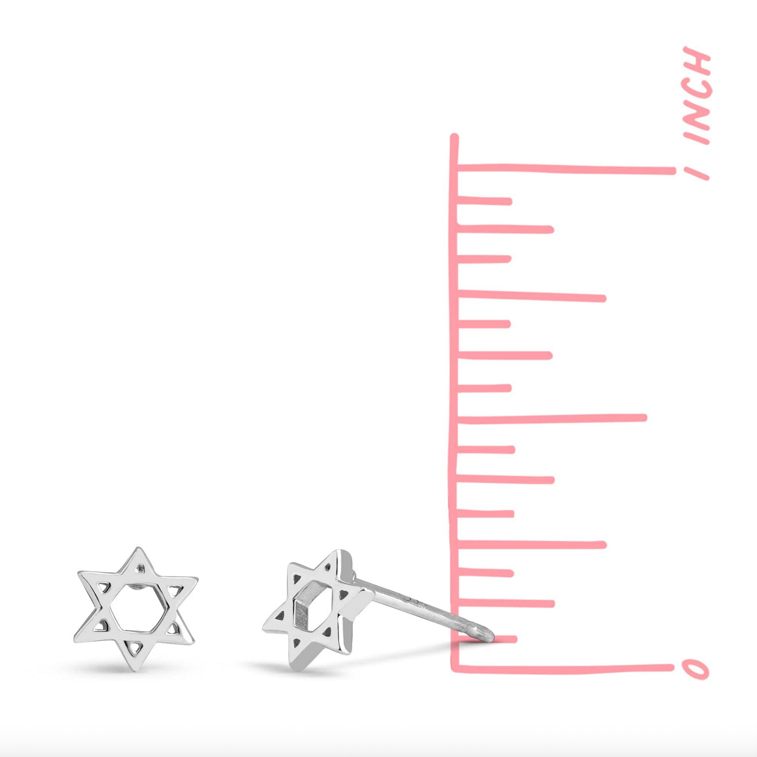 BOMA Jewish Star Studs