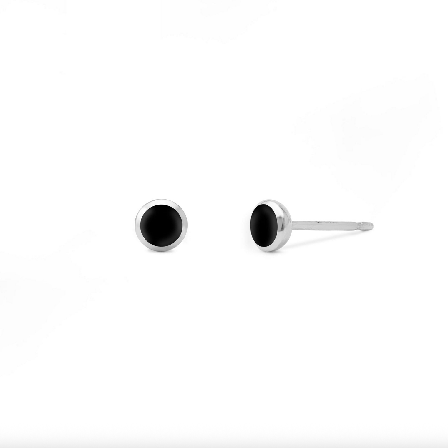 BOMA Belle Mini Stone Studs - Onyx