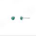 BOMA Belle Mini Stone Studs - Malachite Green