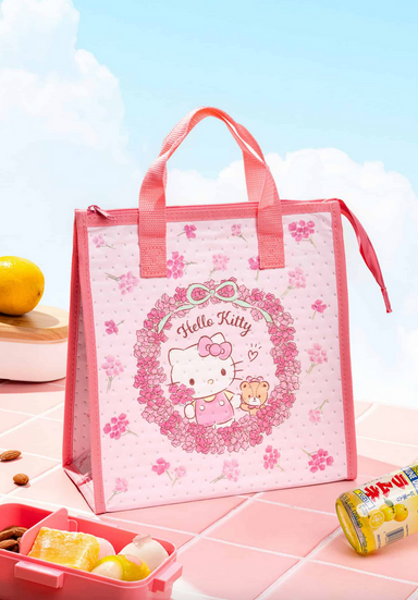 Hello Kitty Insulated Lunch Bag - Floral Wreath