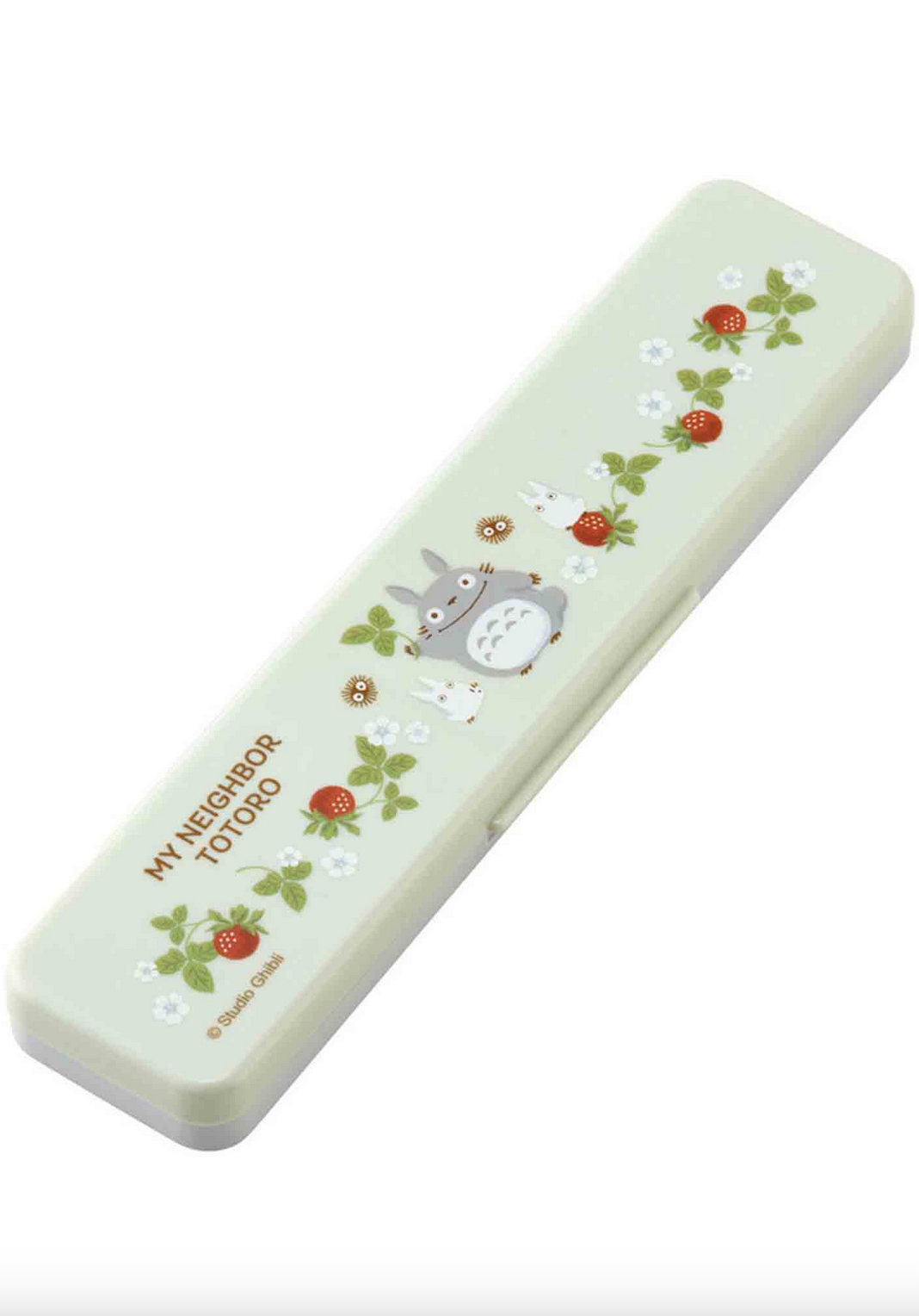 My Neighbor Totoro Chopsticks and Spoon with Case - Raspberry