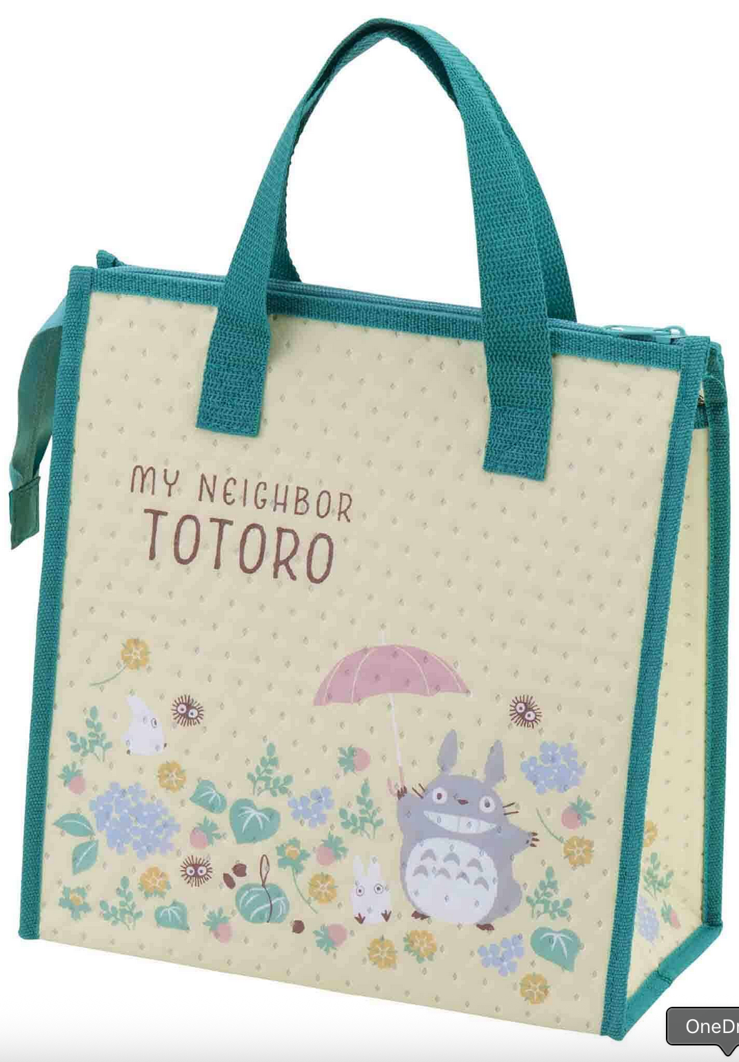 My Neighbor Totoro Insulated Lunch Bag - Flower Field