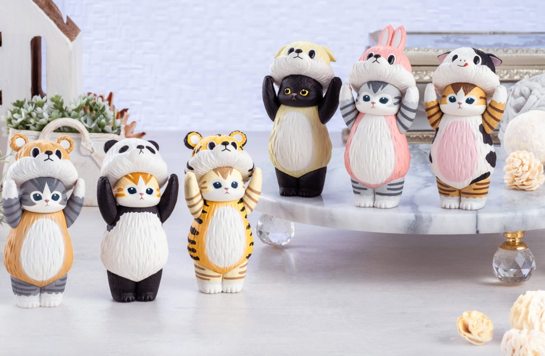 Mofusand Soft Vinyl Cats in Hats Collection Blind Box