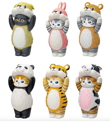 Mofusand Soft Vinyl Cats in Hats Collection Blind Box