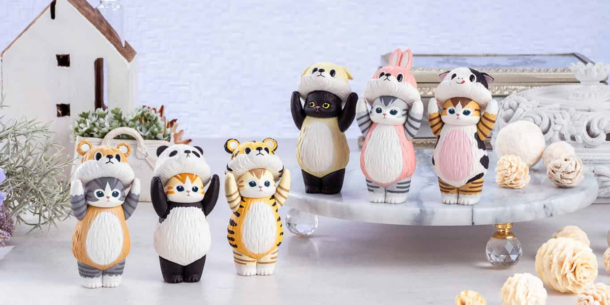 Mofusand Soft Vinyl Cats in Hats Collection Blind Box — Bird in Hand