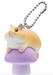 Hamster on Mushroom Keychain Blind Box