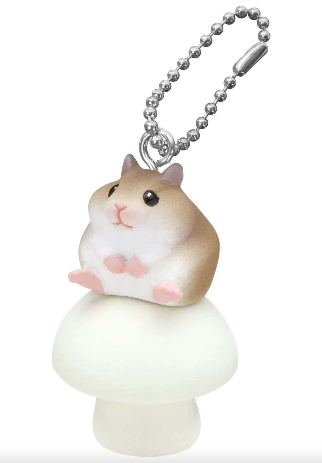 Hamster on Mushroom Keychain Blind Box
