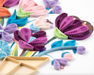 QUILLING CARDS Quilled Playful Flower Bouquet Greeting Card