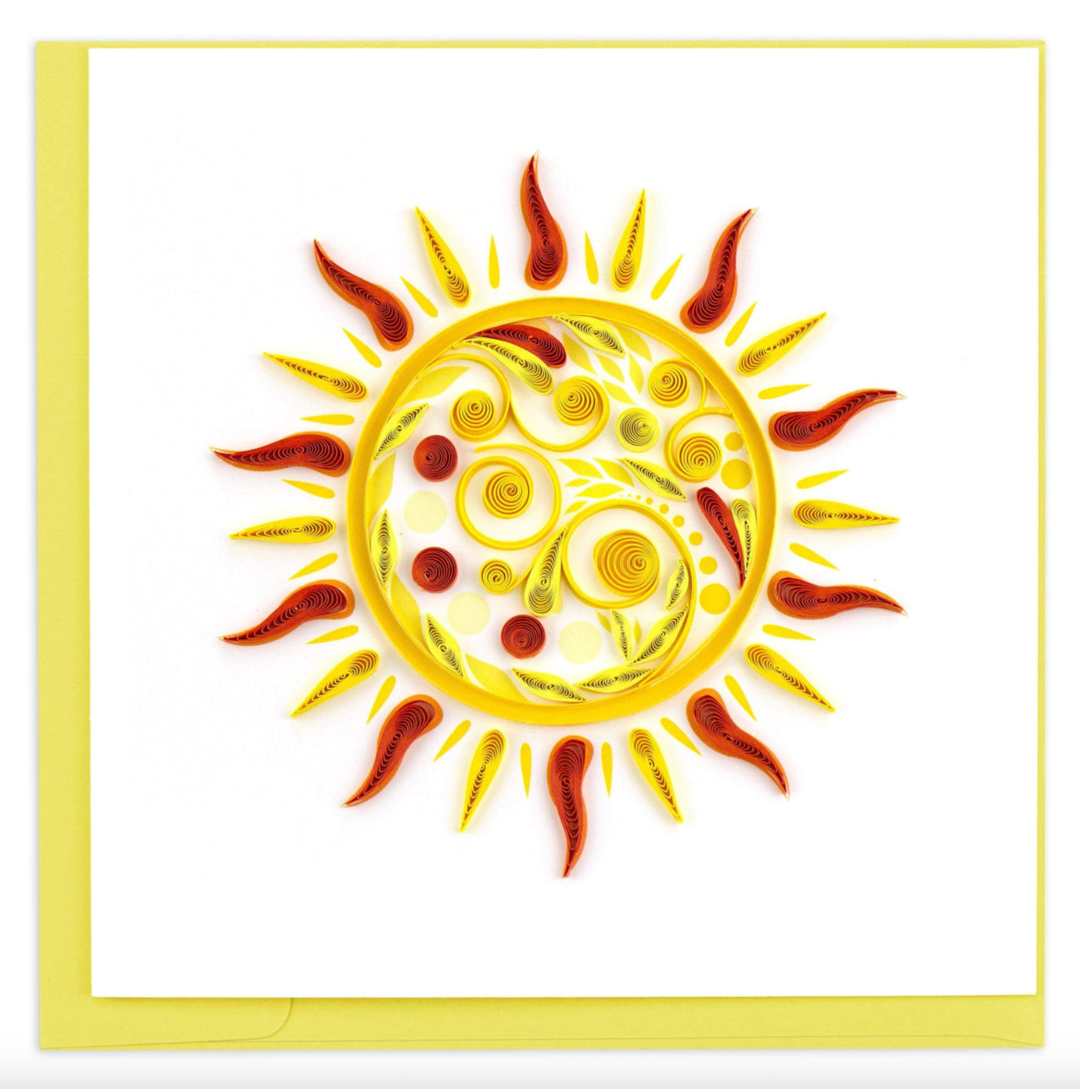 QUILLING CARDS Quilled Sun Greeting Card