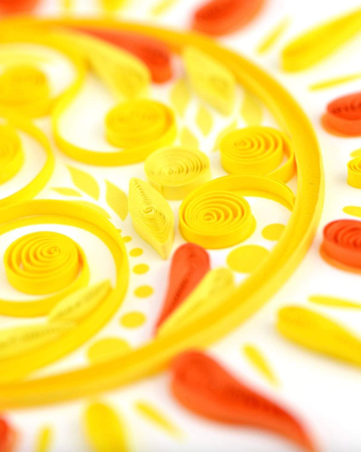 QUILLING CARDS Quilled Sun Greeting Card